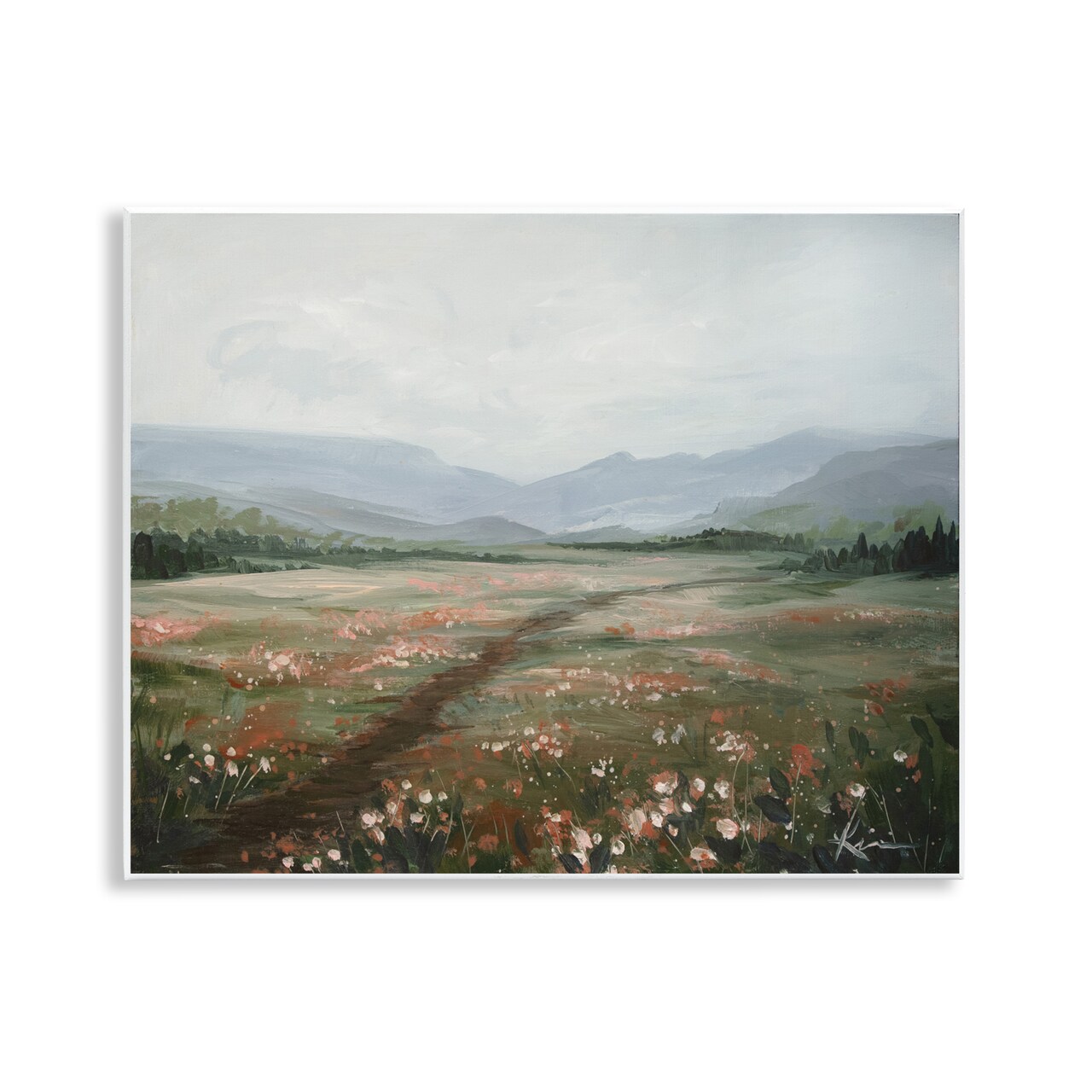 Stupell Industries Path Through Rolling Meadow Wall Plaque Art Design by Lindsay Kivi Fine Art